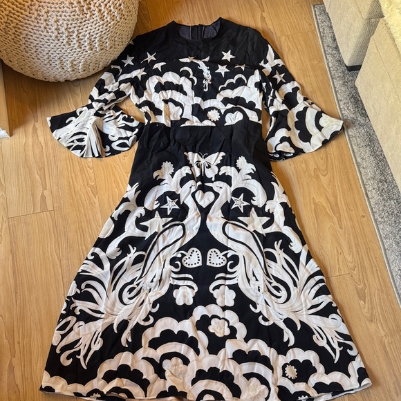 Valentino Printed Silk Dress